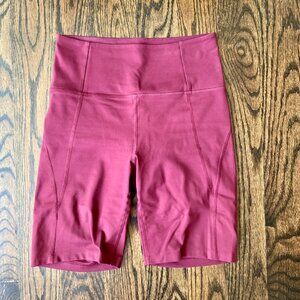 girlfriend collective High-Rise Bike Short - Mulberry S